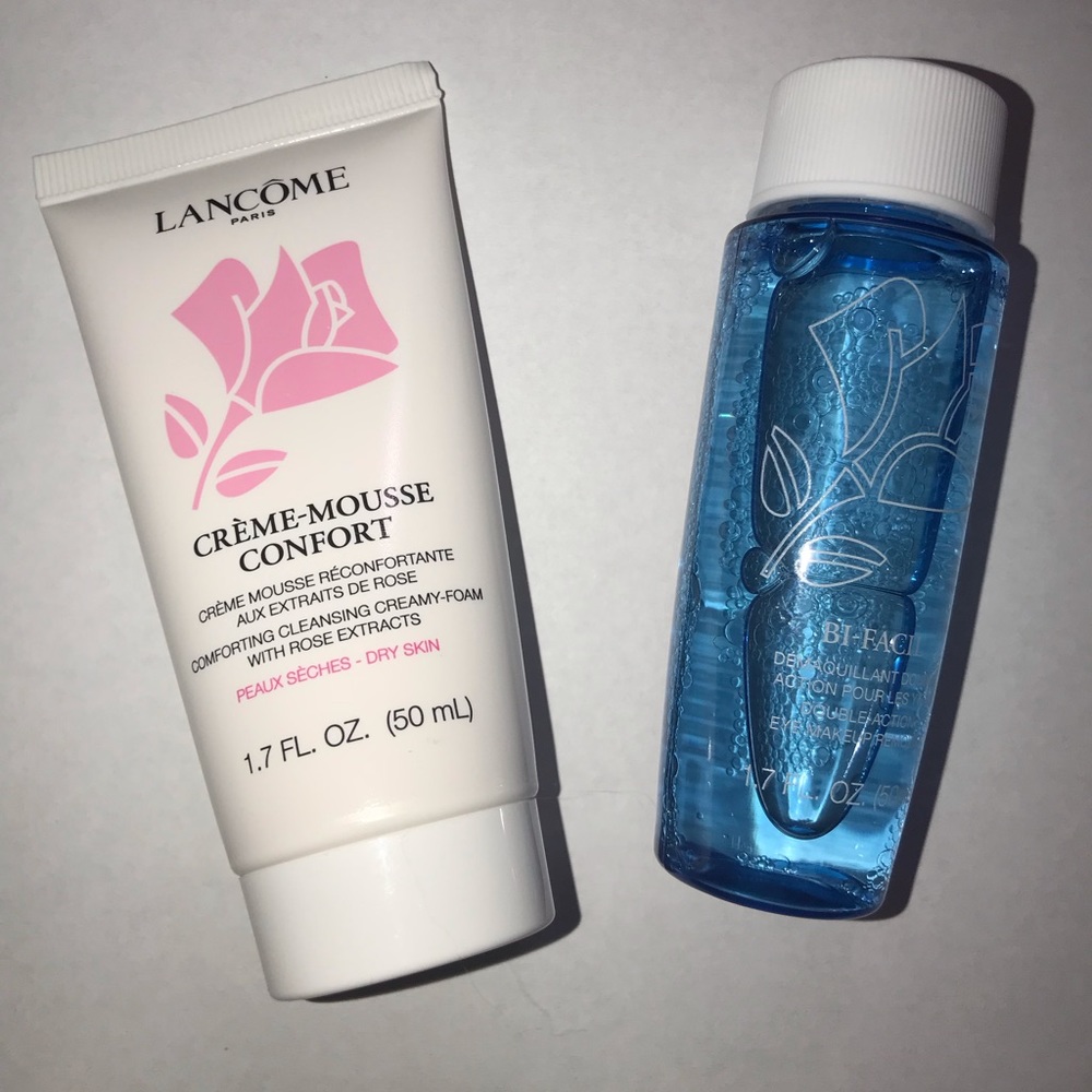 Lancome cleansing creamy foam & eye makeup remover